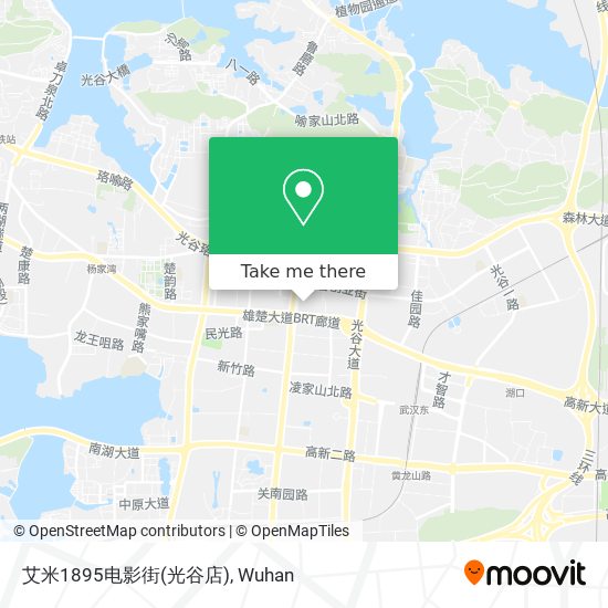 艾米1895电影街(光谷店) map