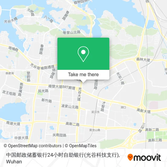 中国邮政储蓄银行24小时自助银行(光谷科技支行) map