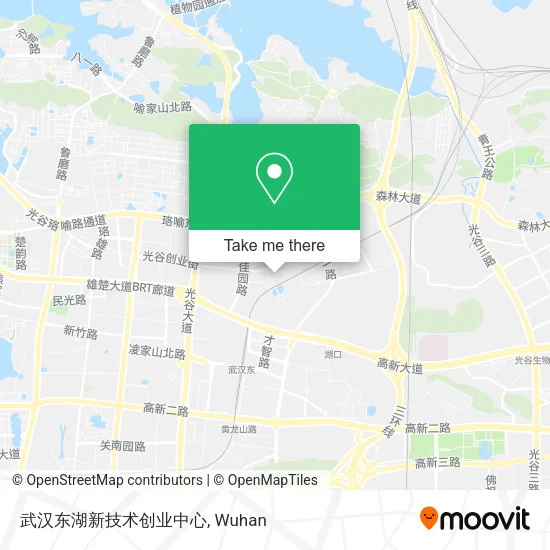 武汉东湖新技术创业中心 map