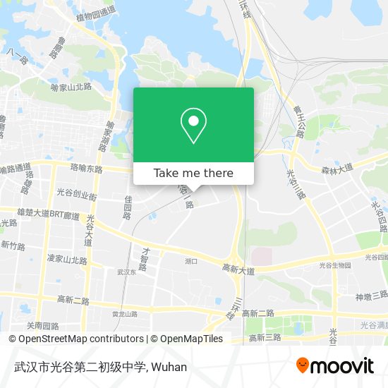 武汉市光谷第二初级中学 map