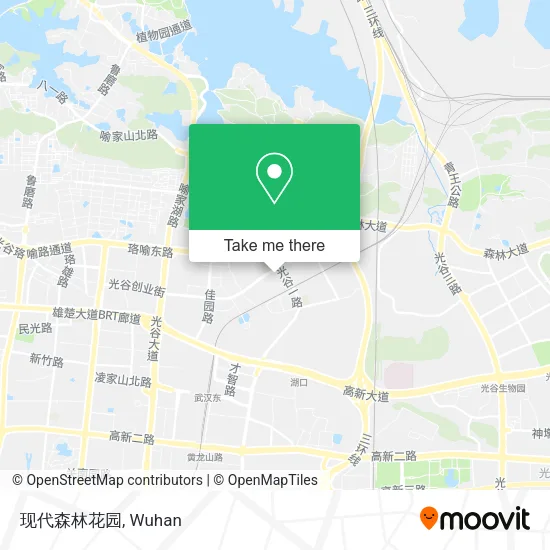 现代森林花园 map