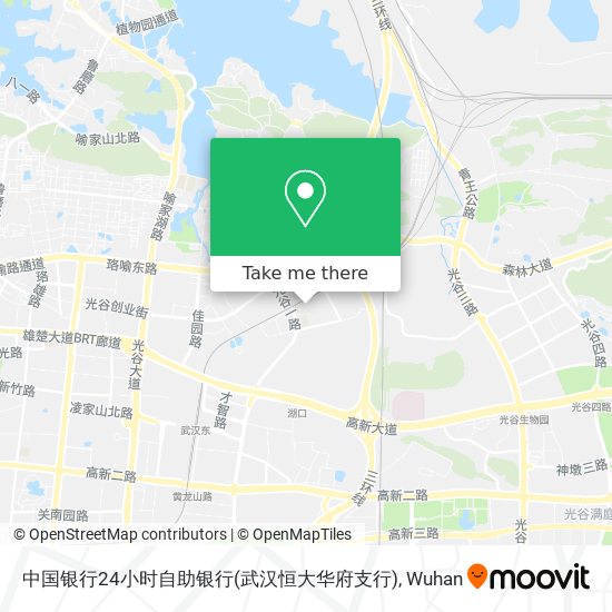 中国银行24小时自助银行(武汉恒大华府支行) map