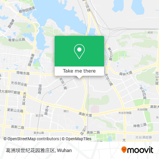 葛洲坝世纪花园雅庄区 map
