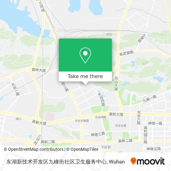 东湖新技术开发区九峰街社区卫生服务中心 map