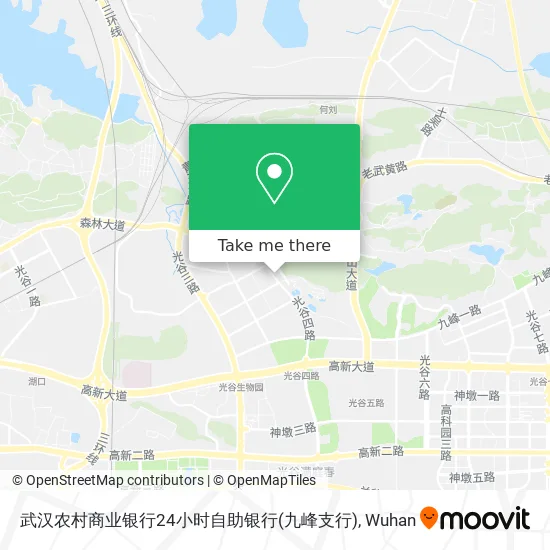 武汉农村商业银行24小时自助银行(九峰支行) map