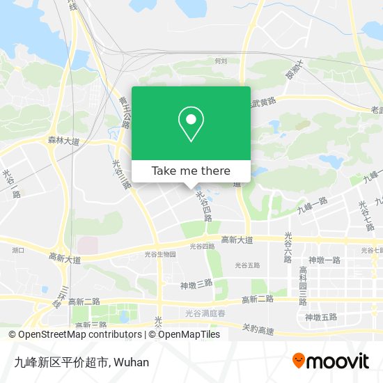 九峰新区平价超市 map