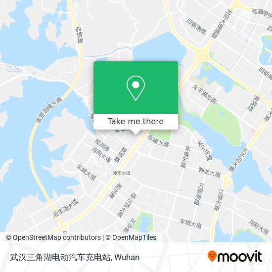 武汉三角湖电动汽车充电站 map