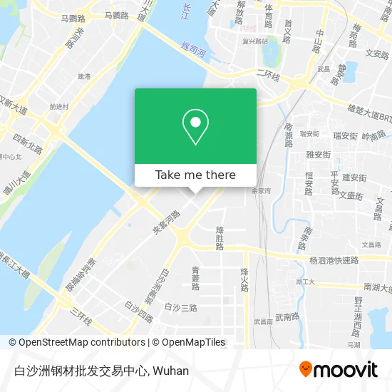 白沙洲钢材批发交易中心 map