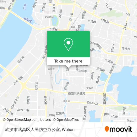 武汉市武昌区人民防空办公室 map