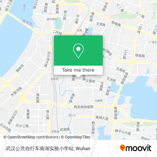 武汉公共自行车南湖实验小学站 map