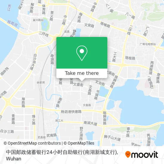 中国邮政储蓄银行24小时自助银行(南湖新城支行) map