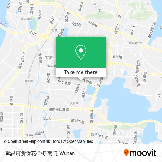武昌府赏食花样街-南门 map