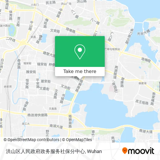 洪山区人民政府政务服务社保分中心 map