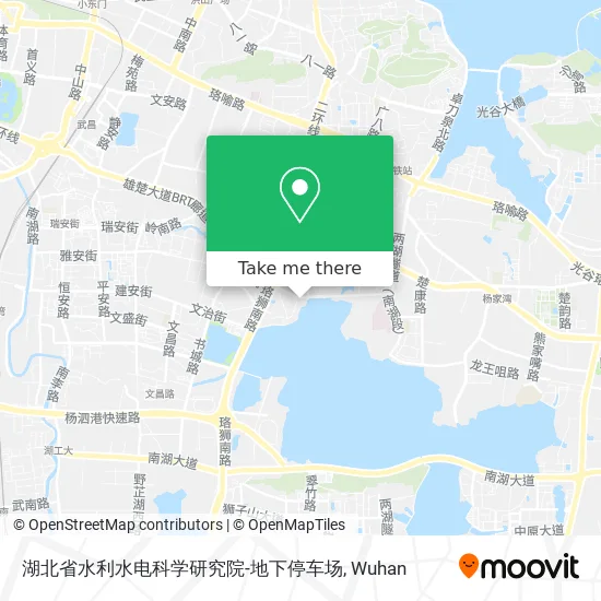 湖北省水利水电科学研究院-地下停车场 map