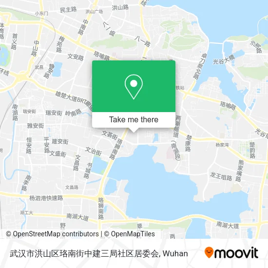 武汉市洪山区珞南街中建三局社区居委会 map