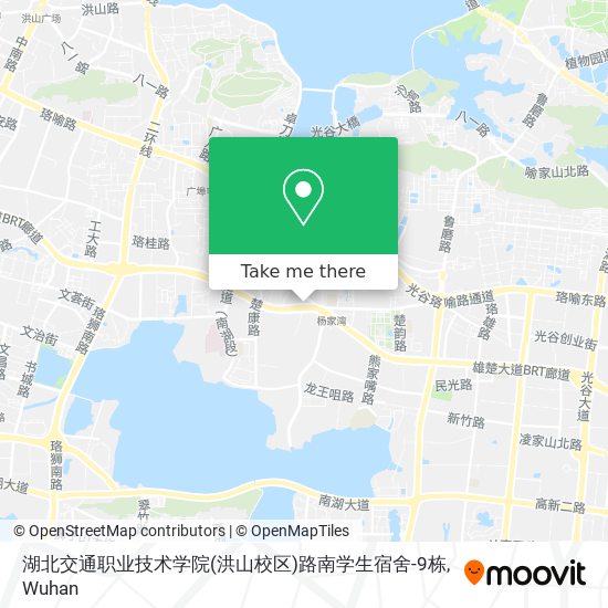 湖北交通职业技术学院(洪山校区)路南学生宿舍-9栋 map