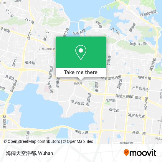海阔天空浴都 map