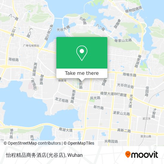 怡程精品商务酒店(光谷店) map