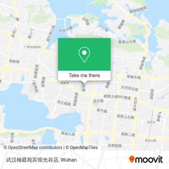 武汉翰庭苑宾馆光谷店 map