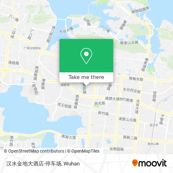 汉水金地大酒店-停车场 map