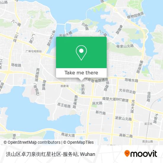 洪山区卓刀泉街红星社区-服务站 map