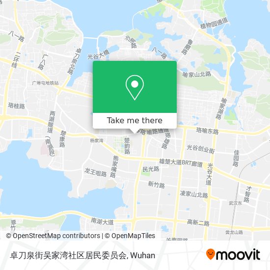 卓刀泉街吴家湾社区居民委员会 map