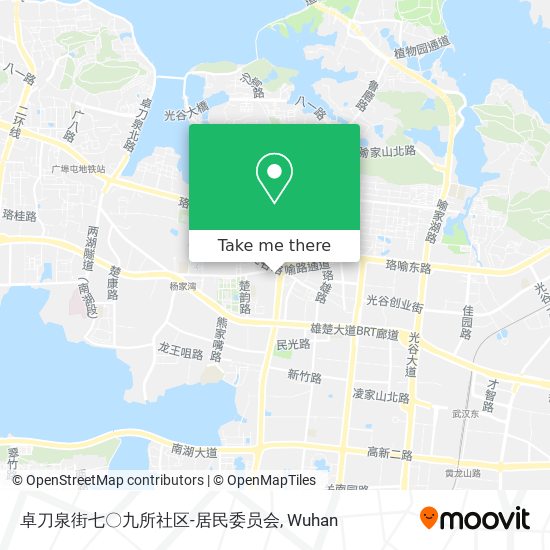 卓刀泉街七〇九所社区-居民委员会 map