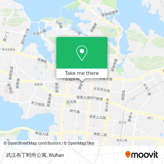 武汉布丁时尚公寓 map