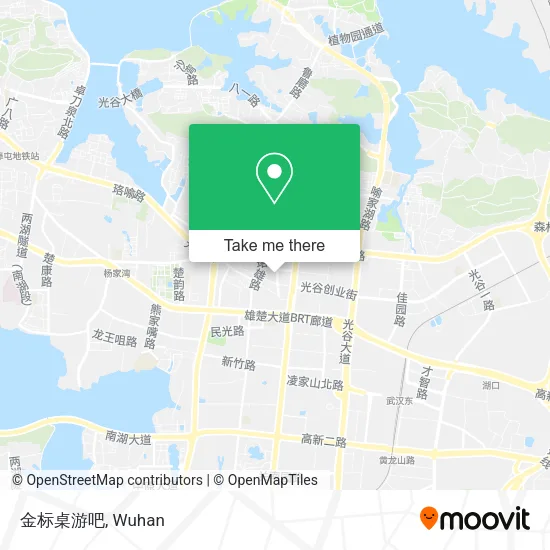 金标桌游吧 map