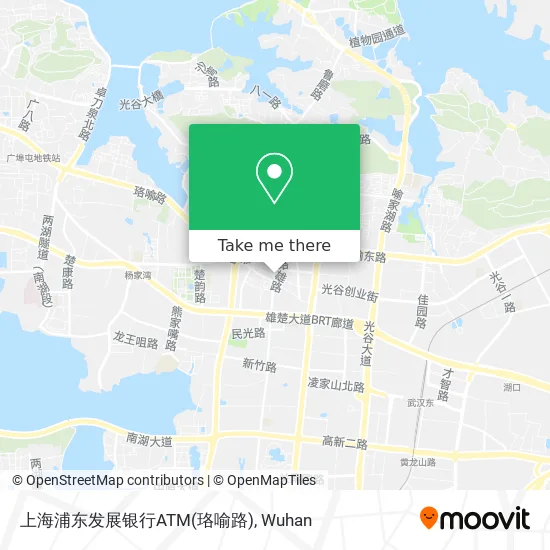 上海浦东发展银行ATM(珞喻路) map