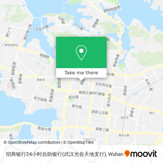 招商银行24小时自助银行(武汉光谷天地支行) map