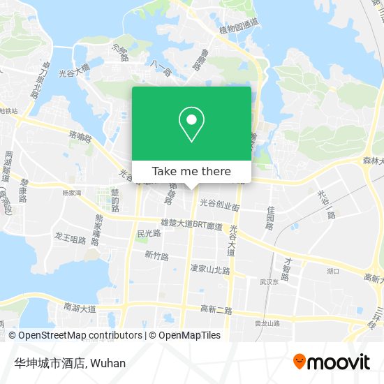 华坤城市酒店 map
