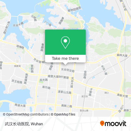 武汉长动医院 map