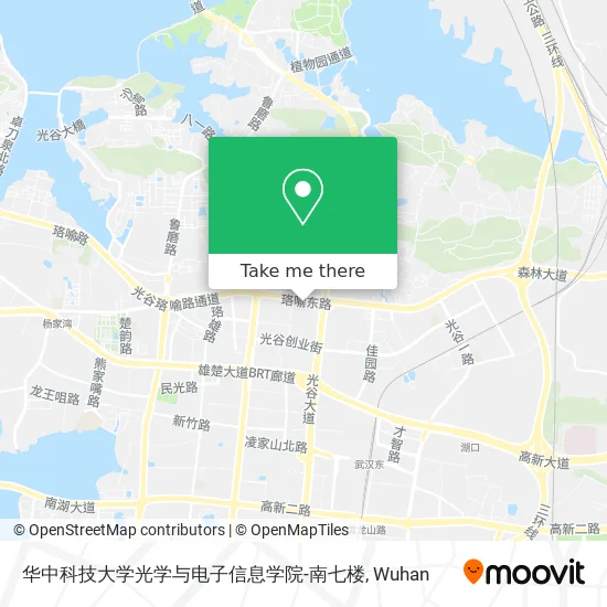 华中科技大学光学与电子信息学院-南七楼 map