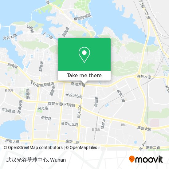 武汉光谷壁球中心 map