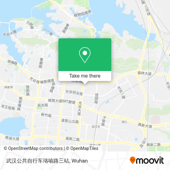 武汉公共自行车珞喻路三站 map