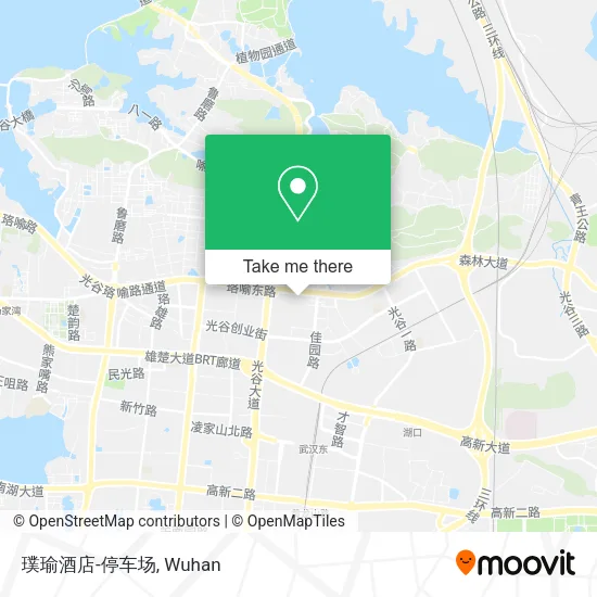 璞瑜酒店-停车场 map