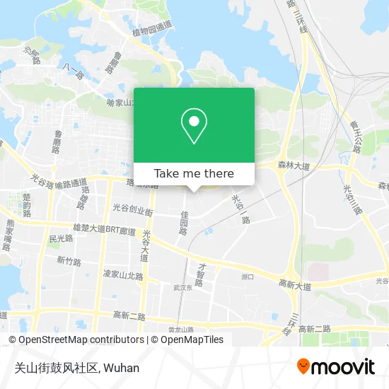 关山街鼓风社区 map