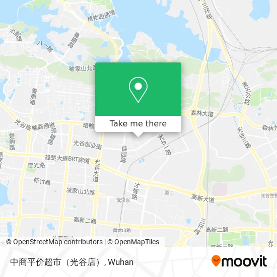 中商平价超市（光谷店） map