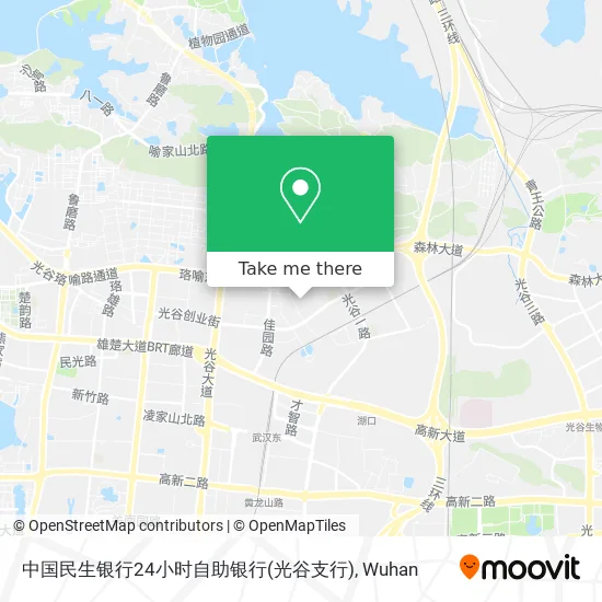中国民生银行24小时自助银行(光谷支行) map