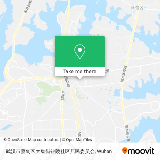 武汉市蔡甸区大集街钟陵社区居民委员会 map