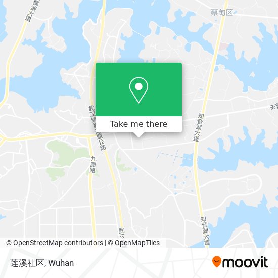莲溪社区 map
