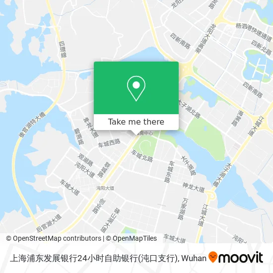 上海浦东发展银行24小时自助银行(沌口支行) map