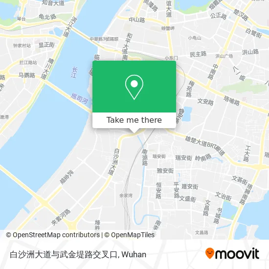 白沙洲大道与武金堤路交叉口 map