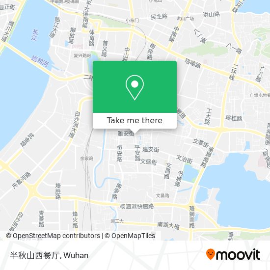 半秋山西餐厅 map
