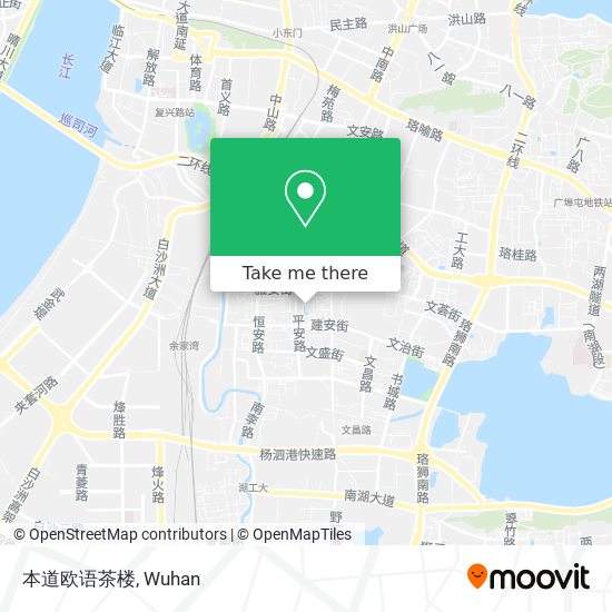 本道欧语茶楼 map