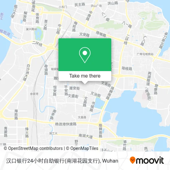 汉口银行24小时自助银行(南湖花园支行) map