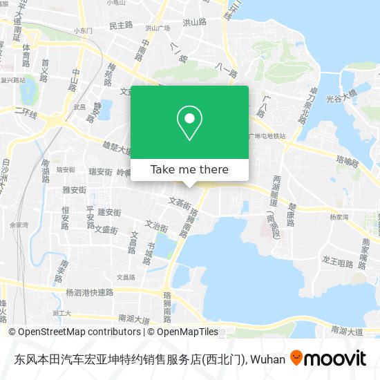 东风本田汽车宏亚坤特约销售服务店(西北门) map