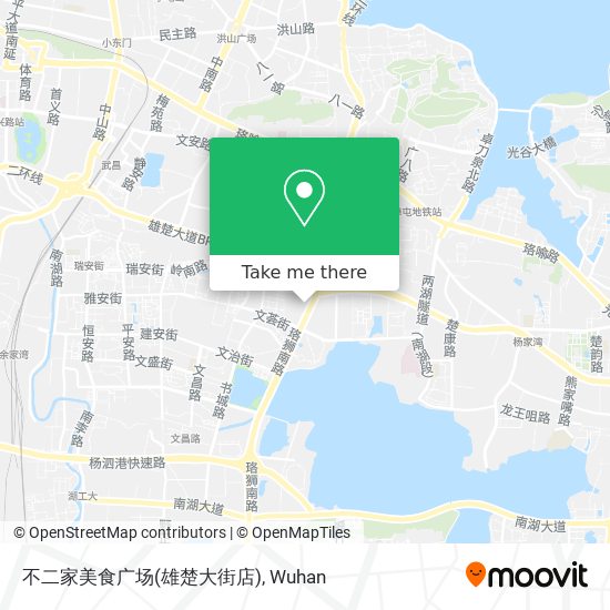 不二家美食广场(雄楚大街店) map