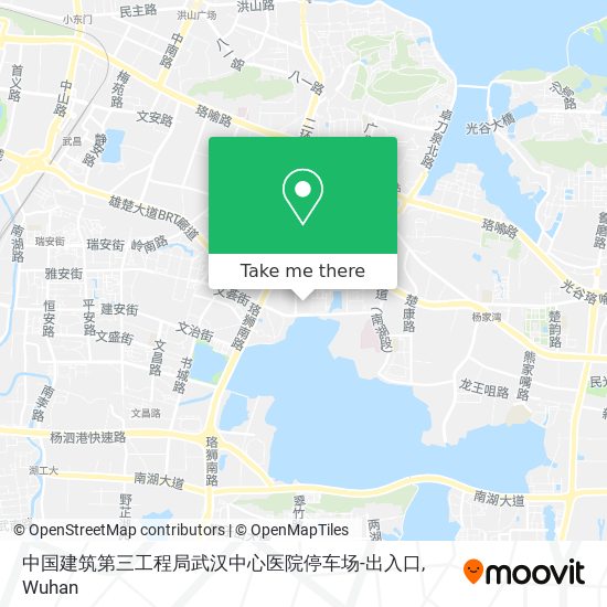 中国建筑第三工程局武汉中心医院停车场-出入口 map